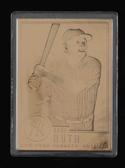 Babe Ruth CMG Worldwide Kt Gold Card Pristine Auction