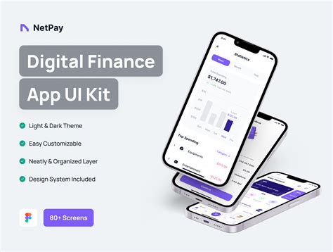 netpay financial digital wallet app ui kit ui kits ui custom