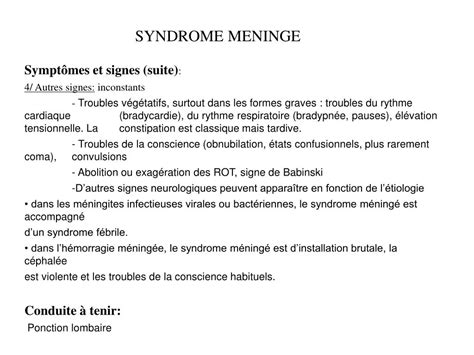 Ppt Semiologie Dcem 1 Syndrome Méningé Hypertension Intracrânienne