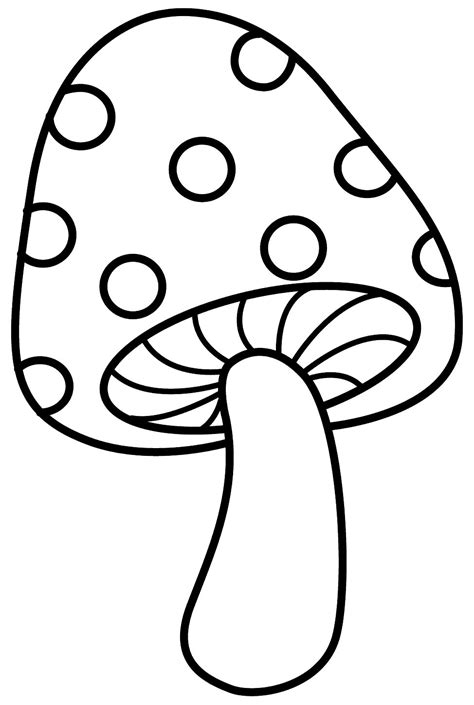 Cogumelos Para Colorir