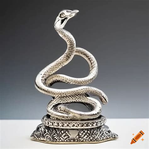 Silver Snake Statue On Craiyon