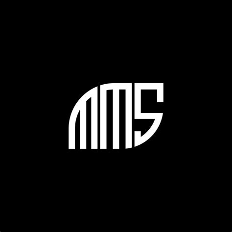 Mms Letter Logo Design On Black Background Mms Creative Initials