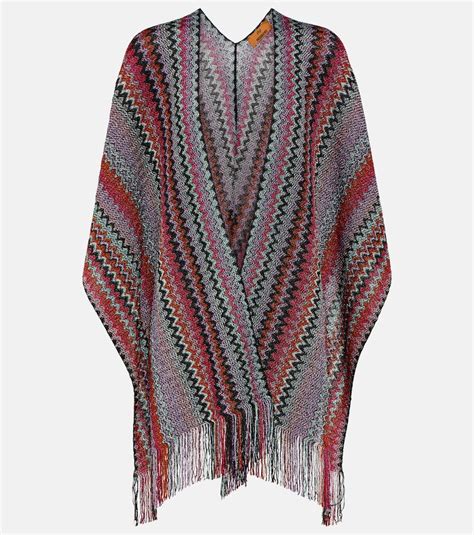 Missoni Zig Zag Cape Multicoloured Editorialist