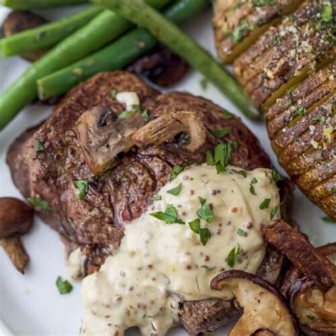 Filet Mignon With Mustard Cream Sauce Joyful Healthy Eats