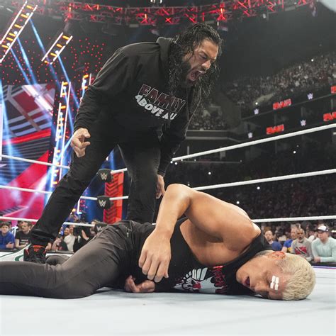 Roman Reigns Vs Cody Rhodes Monday Night Raw April 1 2024 WWE