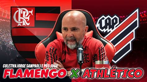 COLETIVA JORGE SAMPAOLI E PÓS JOGO DE FLAMENGO x ATHLÉTICO AO VIVO