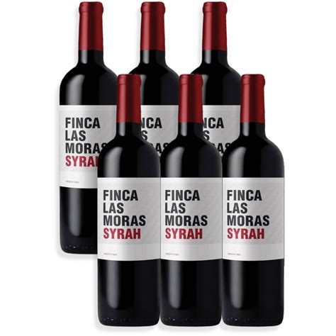 Vino Tinto Finca Las Moras Syrah 750ml San Juan Caja X6u Borrachines