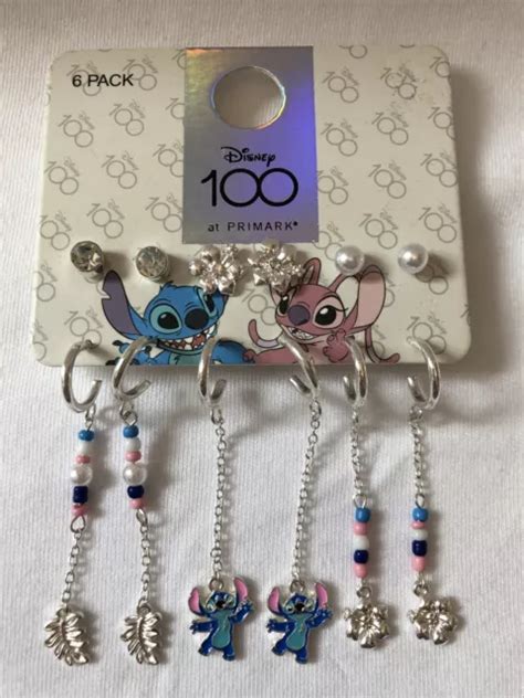 Disney Lilo And Stitch Pack Stitch Earrings Primark Bnwt Eur