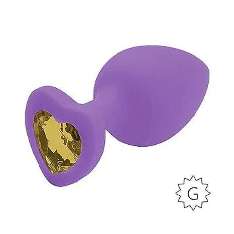 Plug Anal de Coração em Silicone Tamanho G Plug Sexual Magazine Luiza