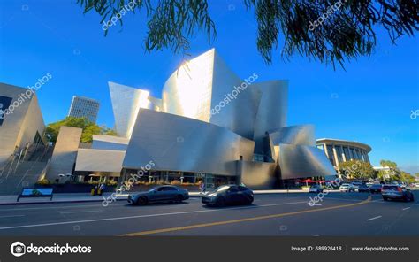 Walt Disney Concert Hall Downtown Los Angeles Los Angeles Usa – Stock ...