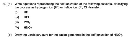solved  write equations representing   ionization cheggcom