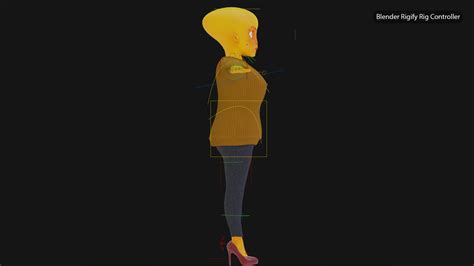 Alien Female Cartoon 3d Model Cgtrader