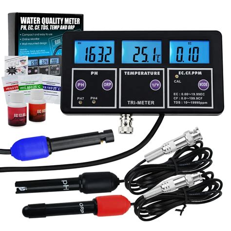 6 In 1 Professional Multi Parameter PH ORP EC CF TDS PPM Temperature