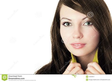 Brunette Atractivo Bastante Joven Imagen De Archivo Imagen De Muchacha Elegante