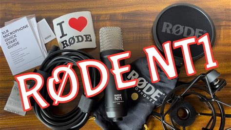 Rode Nt1 Microphone Unboxing And First Impressions Youtube