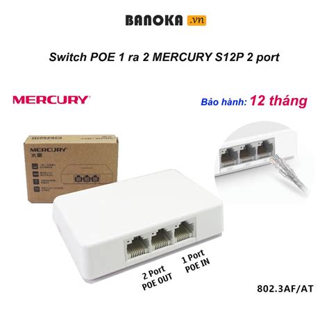 Poe To Mercury S P Splitter Running Core Cable Max Power W