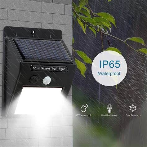 30 Led Solar Outdoor Motion Sensor Lights Wireless Ip65 Waterproof Wide