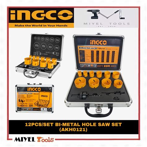 Ingco Bi Metal Hole Saw Pcs Set With Case Akh Lazada Ph