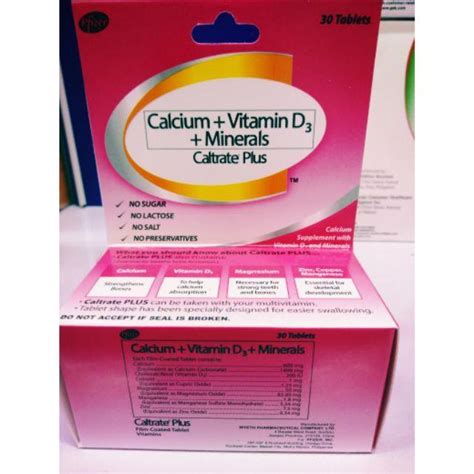 Hot Sales Caltrate Plus Vitamin D3 Calcium 30 Tablets Lazada Ph