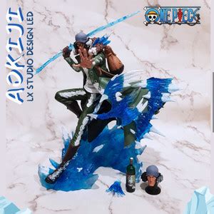 Promo Statue One Piece Kuzan Aokiji Ice LX Studio Design With LED Cicil