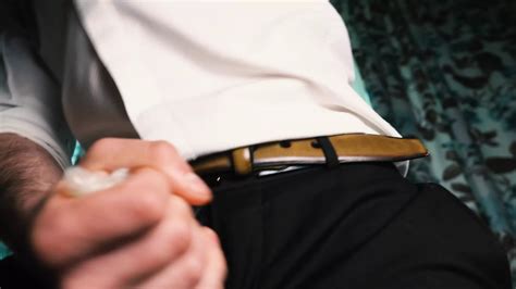 Sexy Guy In A Suit Jerks Off Close Up Moans With Pleasure And Cums In A Condom Gay Porn XHamster