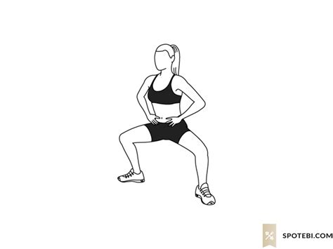 Plie Squat Calf Raise | Illustrated Exercise Guide