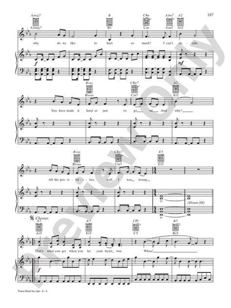 That S What You Get Piano Vocal Chords Paramore Digital Sheet Music