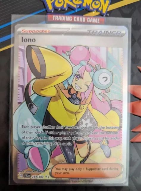 Pok Mon Tcg Paldea Evolved Iono Full Art Ultra Rare Trainer