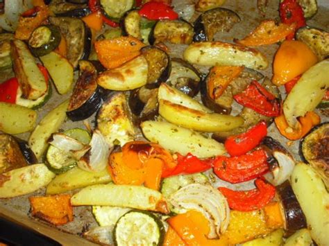 vegetarisch gegrilltes backofengemuse mediterran rezept