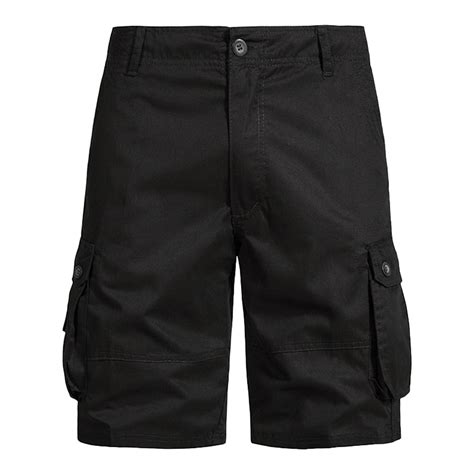 IUZSOKIL Men S Elastic Waist Cargo Shorts Casual Big And Tall Relaxed