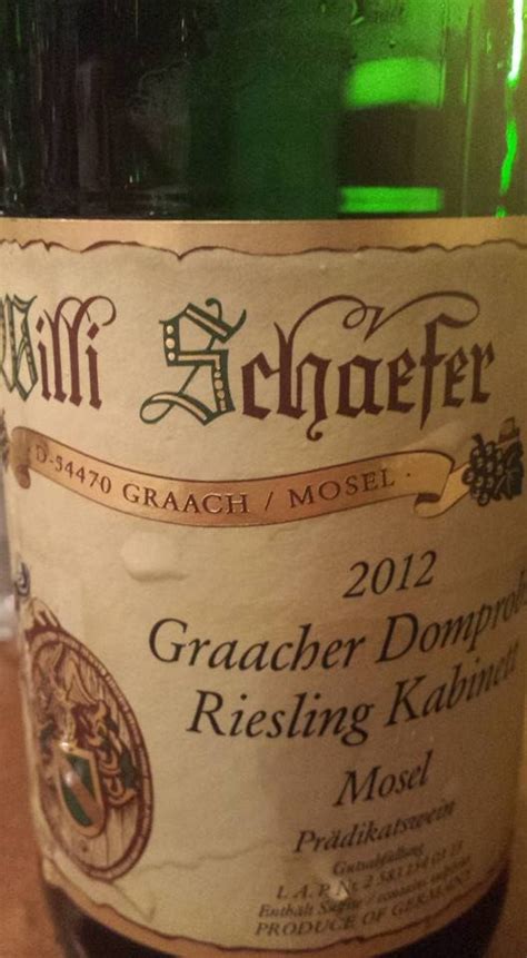 Willi Schaefer Graacher Domprobst Riesling Kabinett Mosel