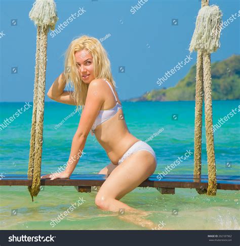 Sexy Thing Tanning Blonde Stock Photo 202187962 Shutterstock