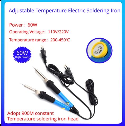 Electric Irons Soldering Temperature Adjustable Electric Iron Mini ...