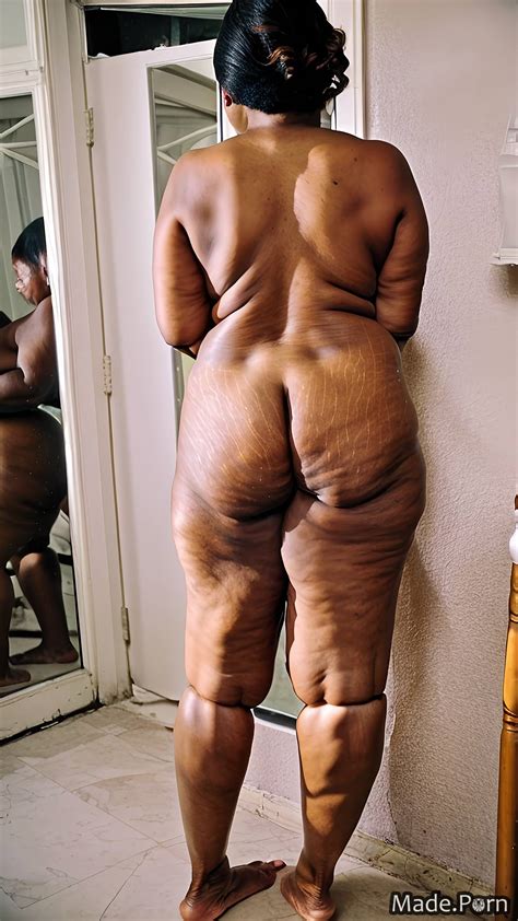 Porn Image Of Seductive Bottomless Short Hair Black Hair Fat Sideview Thick Created By AI