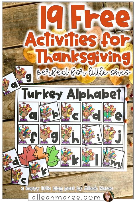 19 free thanksgiving activities for toddlers preschoolers and kindergarteners – Artofit