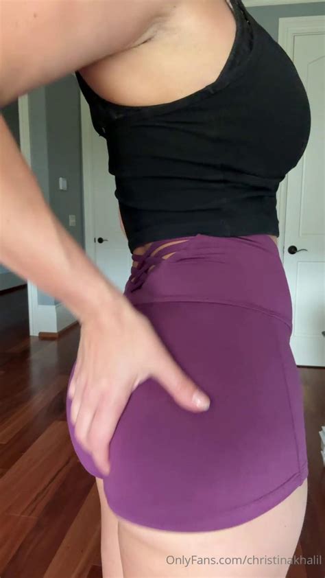 Christina Khalil Pussy Teasing Cameltoe Onlyfans Video Thotslife
