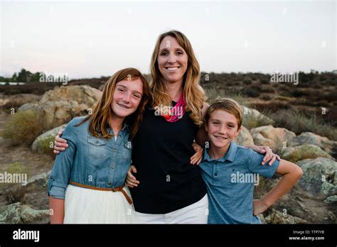 Portrait Mature Woman Son Daughter Hi Res Stock Photography And Images Alamy