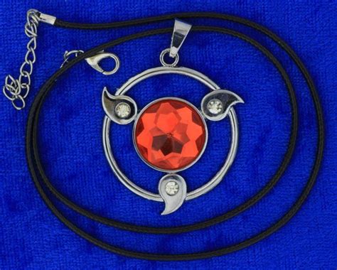 Naruto Sharingan Necklace Anime Cosplay By Neatcuriosities On Etsy