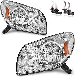 Amazon KarSpareHub Headlights Assembly W Bulbs For 2003 2004 2005