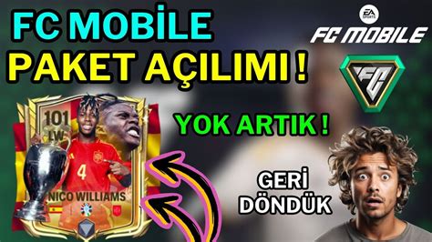 FC MOBİLE PAKET AÇILIMI FC MOBİLE DERECE YÜKSELTME YouTube