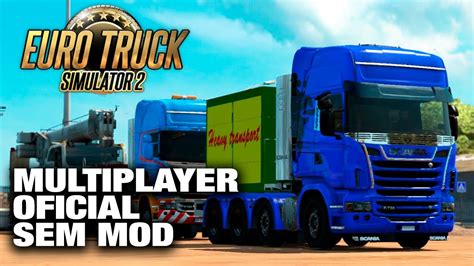 Euro Truck Simulator Multiplayer Sem Mod Testando O Comboio Oficial