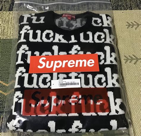 値引きする その他トップス XLサイズ 新品国内正規 22ss Supreme Fuck Sweater Black シュプリーム ファック