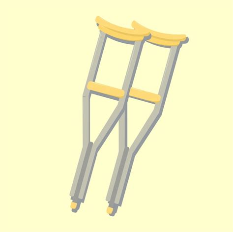 Premium Vector Crutches Canes To Help Walk With Leg Injuries