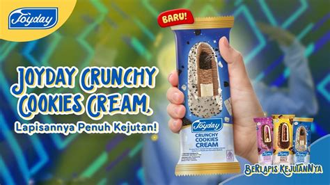 Joyday Crunchy Cookies Cream Lapisan Crunchy Cookies White Chocolate