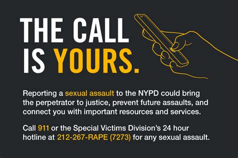 NYPD Launches Campaign To Encourage Sex Crime Reporting City Of New York