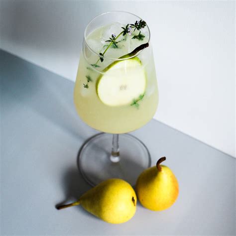 Honey Pear Fizz Mit Gin Honig Ingwer Katzundtonic De