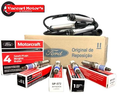 Kit Ignição Cabos e Velas Originais Ford Fiesta Ecosport Ka Focus