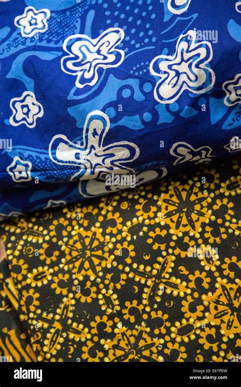 Yogyakarta Java Indonesia Batik Fabric Fotos Und Bildmaterial In