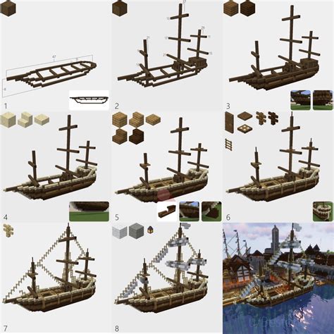 how to build pirate ship minecraft