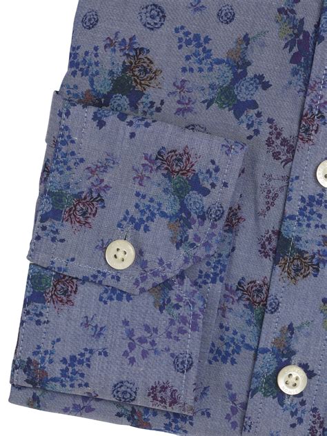 Chambray Floral Shirt